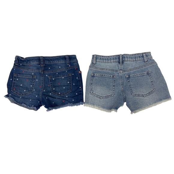 2 NWT New Art Class Girls Medium (7/8) Adjustable Waist Denim Blue Jean Shorts - Picture 2 of 5